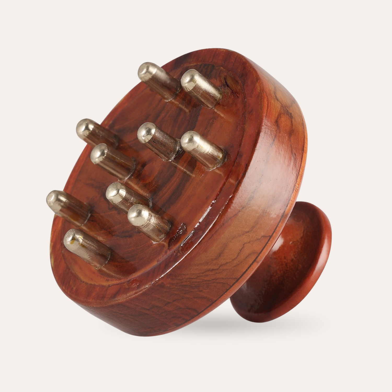 Outil de massage ayurvédique pour cuir chevelu et corps Kansa Wand